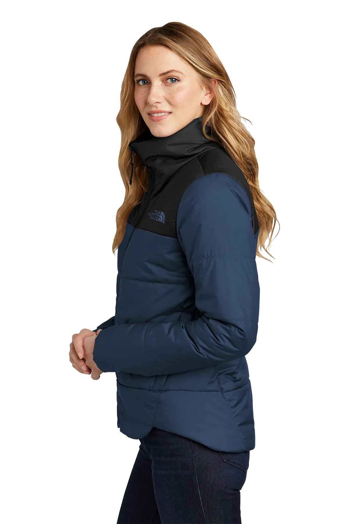 The North Face ® Ladies Chest Logo Everyday Insulated Jacket NF0A7V6K Shady Blue_2