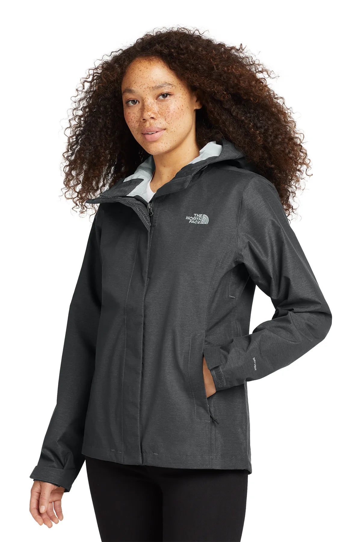 The North Face ® Ladies DryVent™ Rain Jacket. NF0A3LH5 TNF Dark Grey Heather