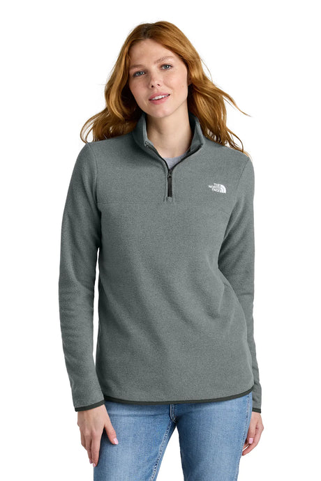 The North Face® Ladies Glacier 1/4-Zip Fleece NF0A7V4M TNF Medium Grey Heather
