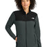 The North Face® Ladies Glacier Full-Zip Fleece Jacket NF0A7V4K Asphalt Grey/ TNF Black