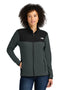 The North Face® Ladies Glacier Full-Zip Fleece Jacket NF0A7V4K Asphalt Grey/ TNF Black