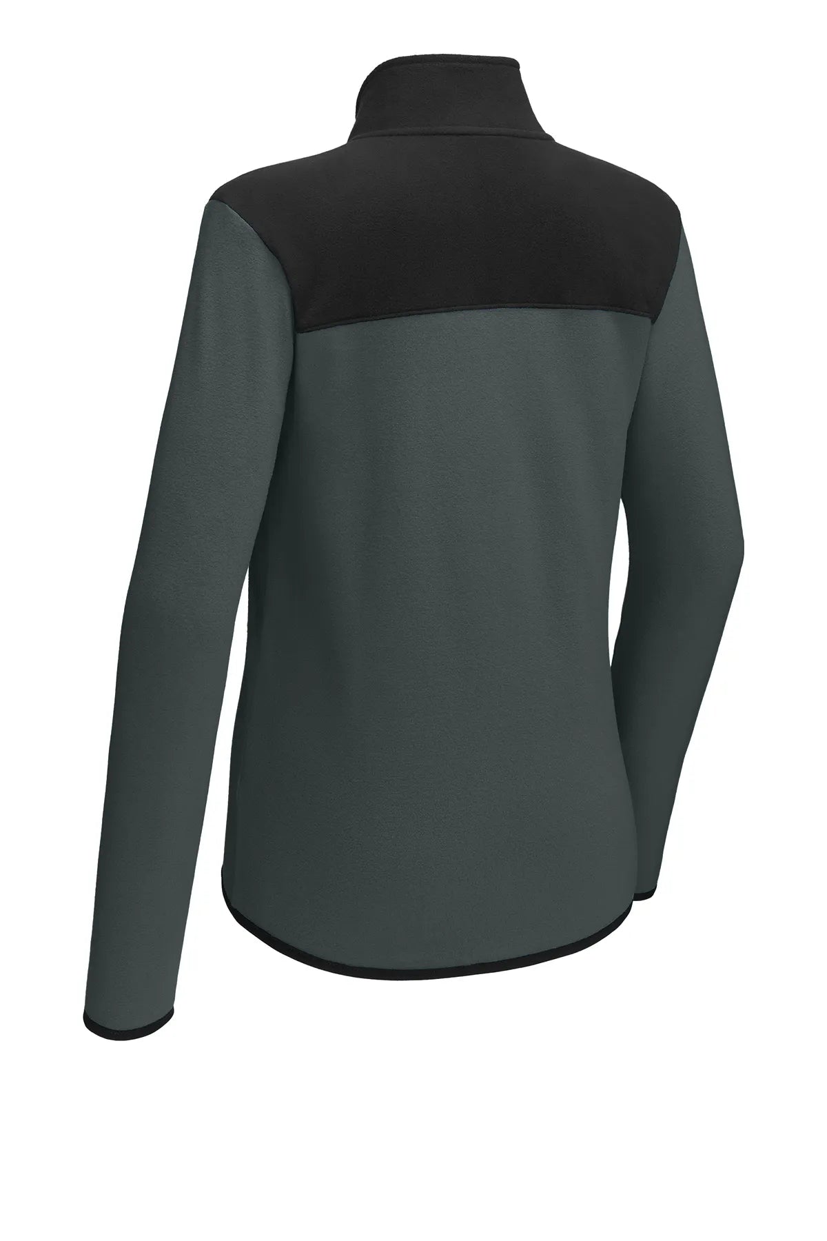 The North Face® Ladies Glacier Full-Zip Fleece Jacket NF0A7V4K Asphalt Grey/ TNF Black_4