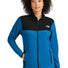 The North Face® Ladies Glacier Full-Zip Fleece Jacket NF0A7V4K Hero Blue/ TNF Black