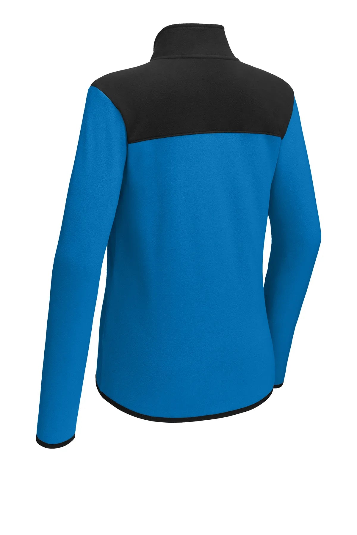 The North Face® Ladies Glacier Full-Zip Fleece Jacket NF0A7V4K Hero Blue/ TNF Black_4