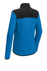 The North Face® Ladies Glacier Full-Zip Fleece Jacket NF0A7V4K Hero Blue/ TNF Black_4