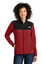 The North Face® Ladies Glacier Full-Zip Fleece Jacket NF0A7V4K Rage Red / TNF Black