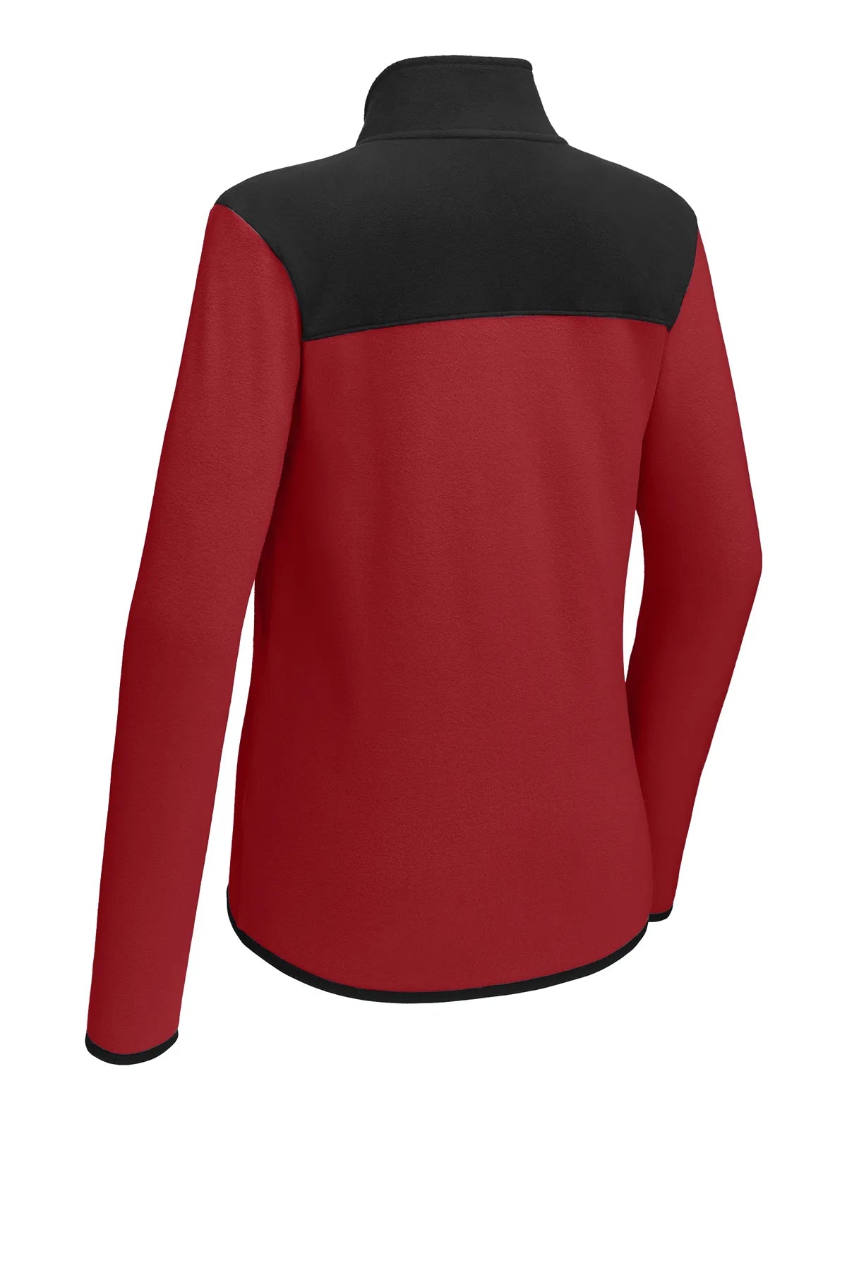 The North Face® Ladies Glacier Full-Zip Fleece Jacket NF0A7V4K Rage Red / TNF Black_4