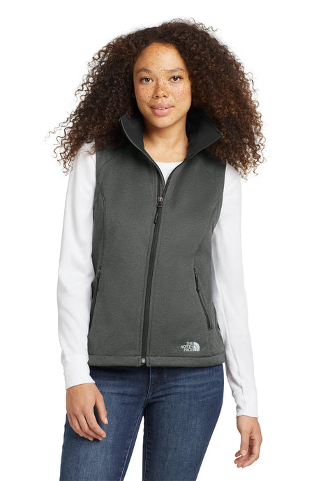 The North Face ® Ladies Ridgewall Soft Shell Vest. NF0A3LH1 TNF Dark Grey Heather