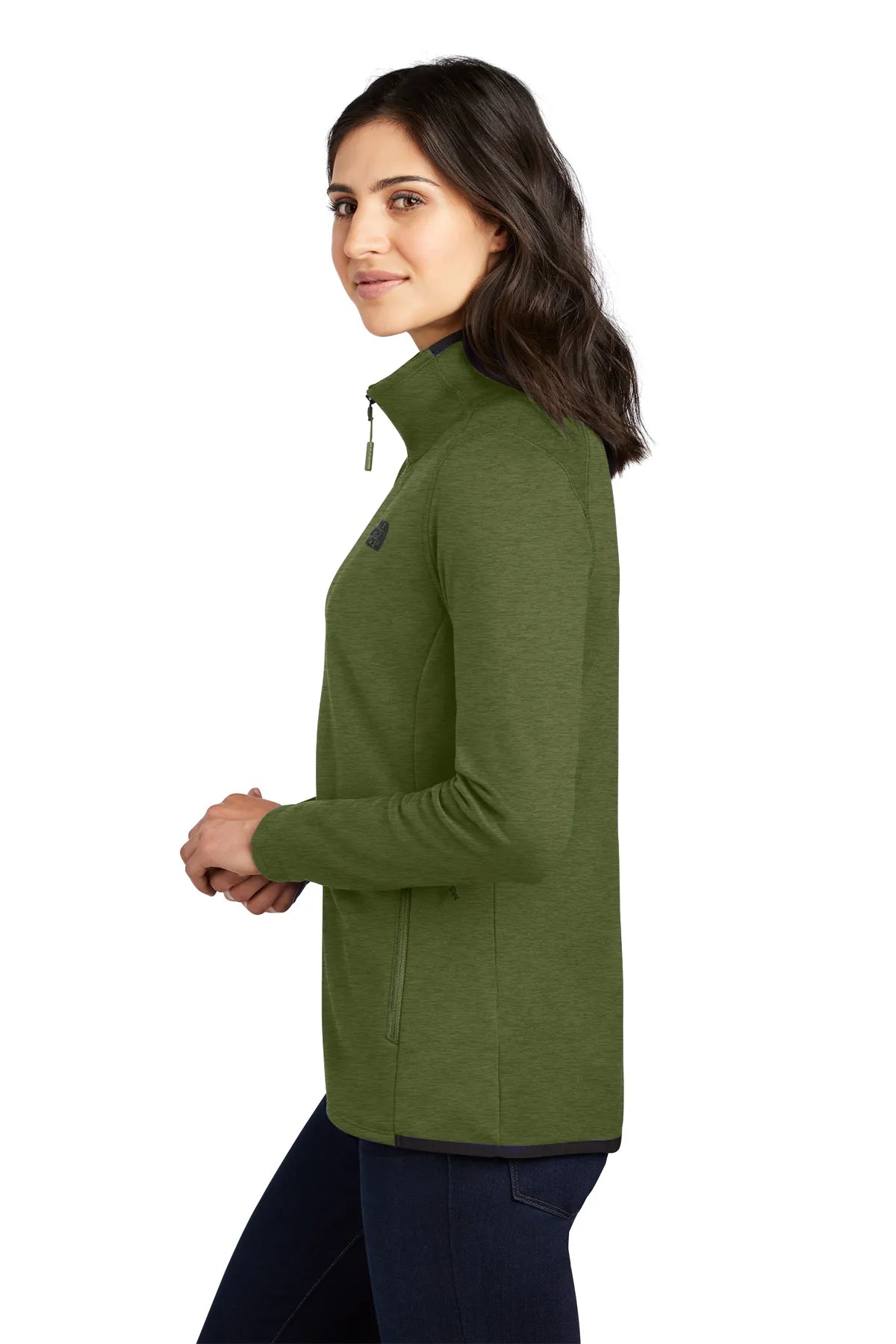 The North Face ® Ladies Skyline Full-Zip Fleece Jacket NF0A7V62 Four Leaf Clover Heather_2