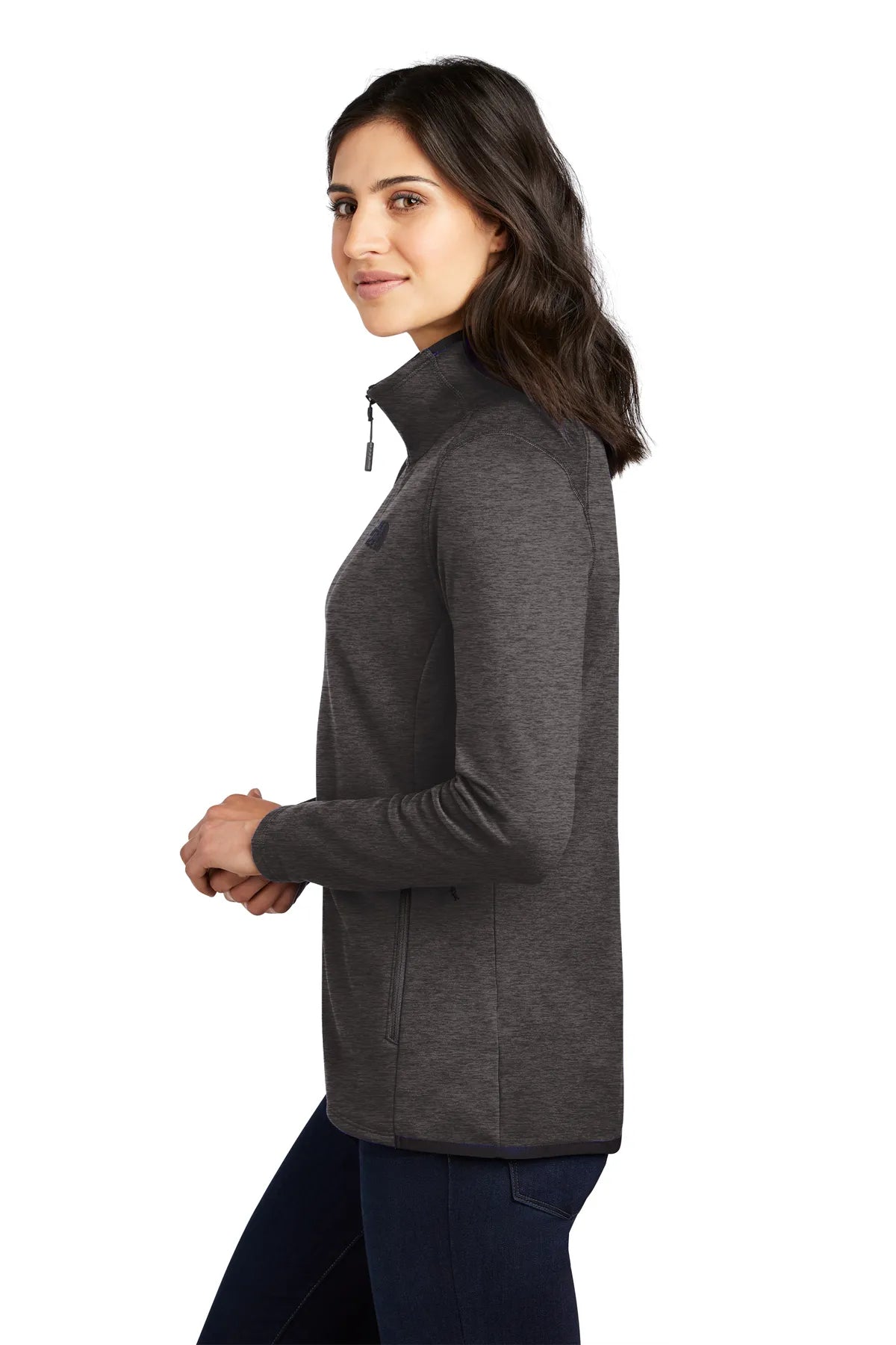 The North Face ® Ladies Skyline Full-Zip Fleece Jacket NF0A7V62 TNF Dark Grey Heather_2