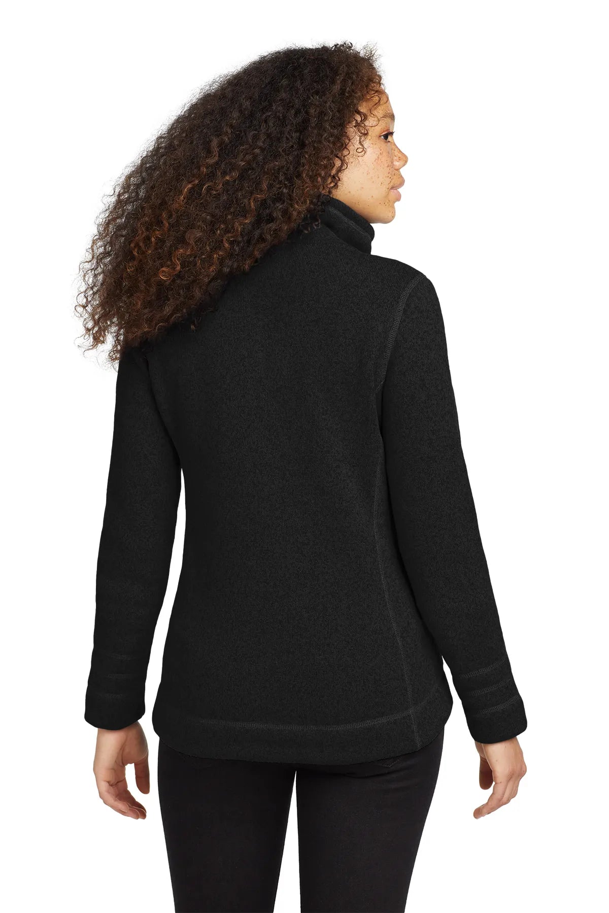 The North Face ® Ladies Sweater Fleece Jacket. NF0A3LH8 TNF Black Heather_1