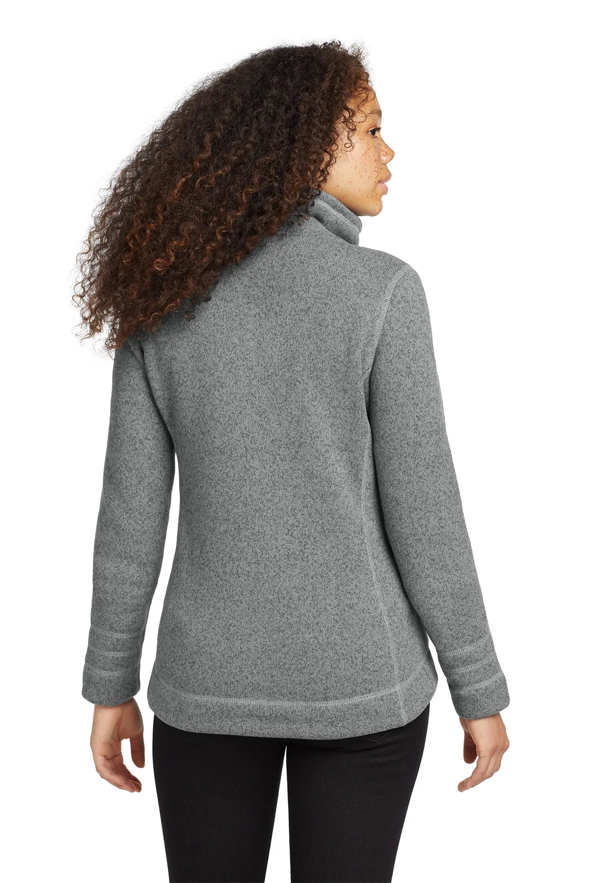 The North Face ® Ladies Sweater Fleece Jacket. NF0A3LH8 TNF Medium Grey Heather_1