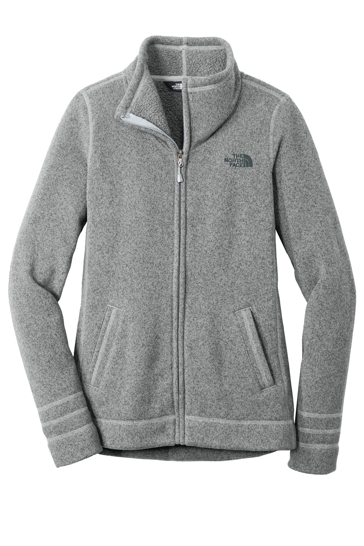 The North Face ® Ladies Sweater Fleece Jacket. NF0A3LH8 TNF Medium Grey Heather_3