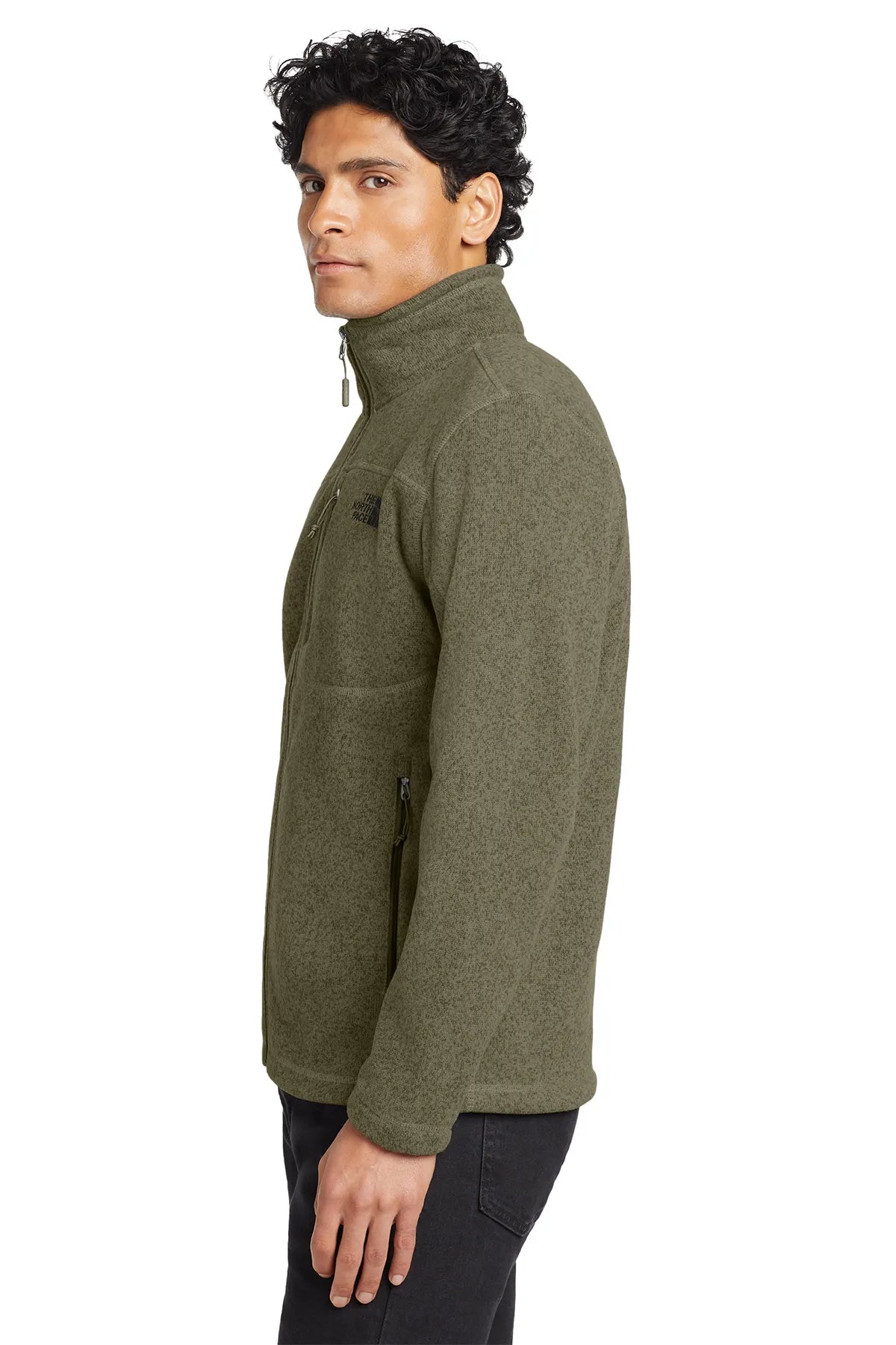The North Face ® Sweater Fleece Jacket. NF0A3LH7 New Taupe Green Heather_2