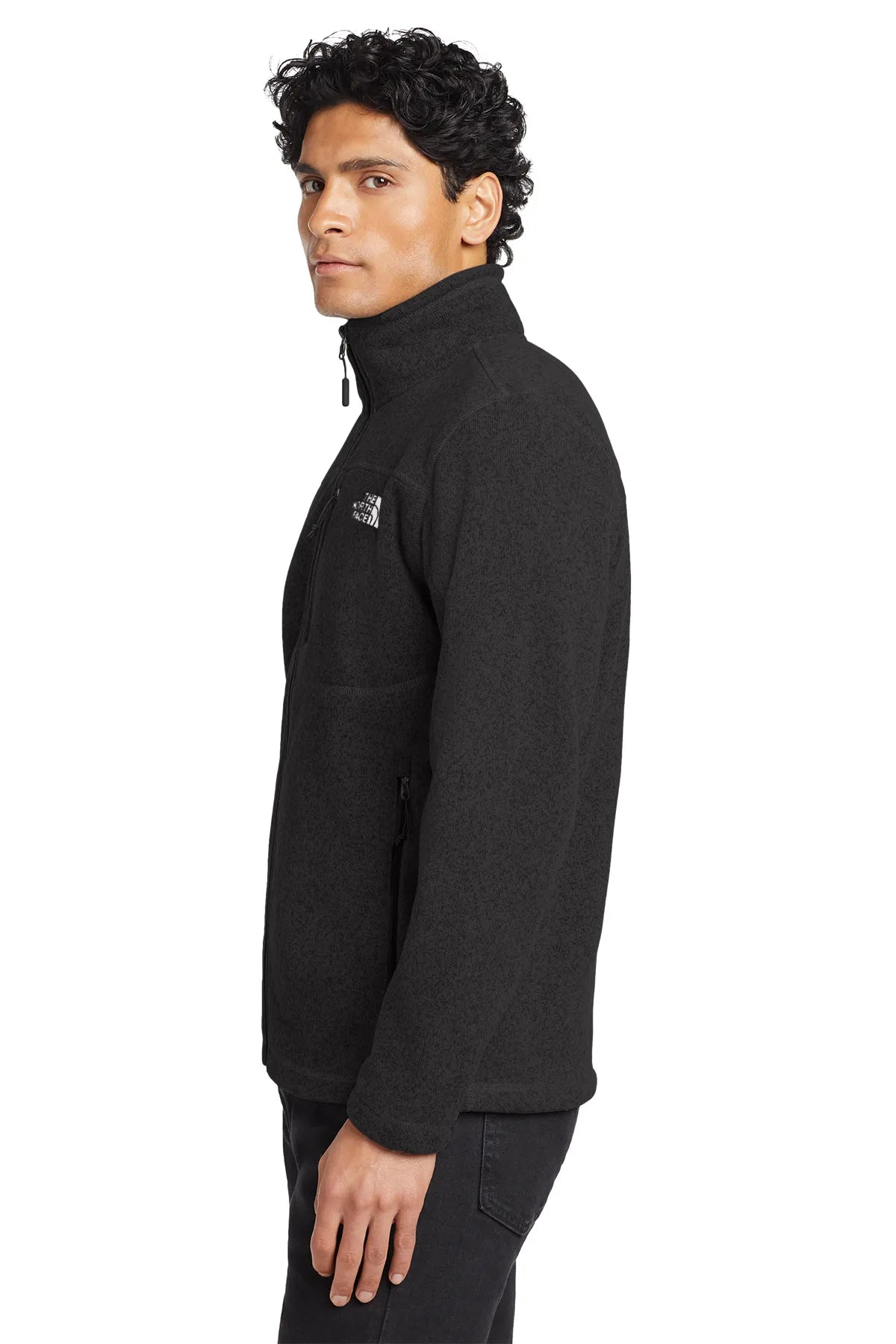 The North Face ® Sweater Fleece Jacket. NF0A3LH7 TNF Black Heather_2