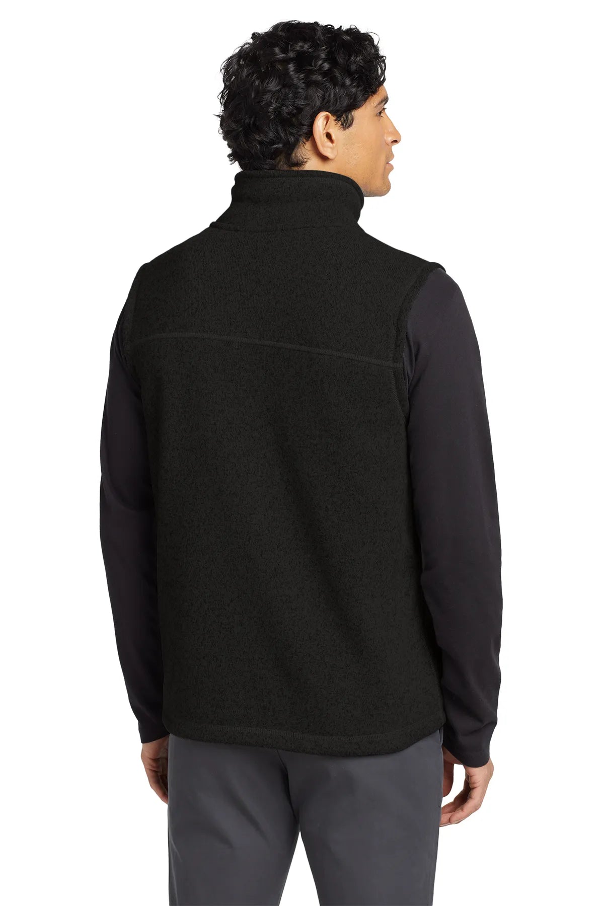 The North Face ® Sweater Fleece Vest NF0A47FA TNF Black Heather_1