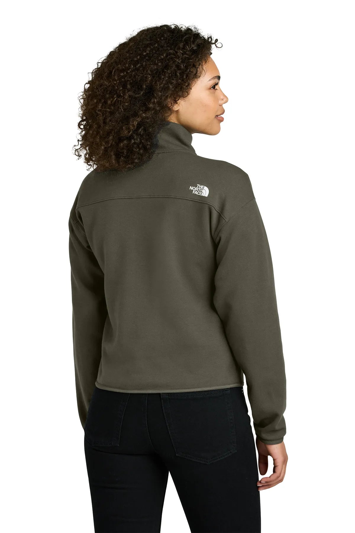The North Face ®  Women's Double-Knit 1/2-Zip Fleece NF0A8C5H New Taupe Green_1