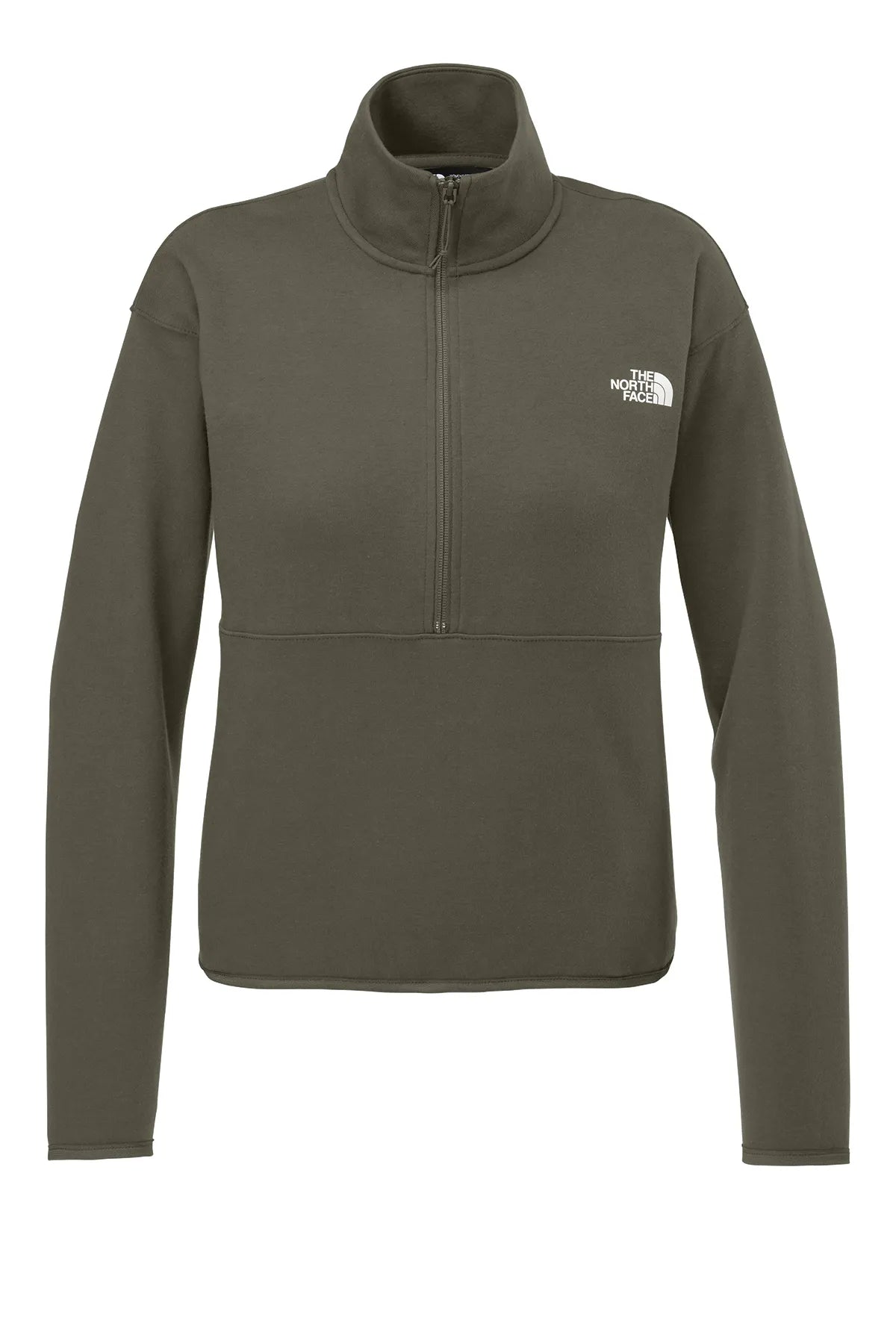 The North Face ®  Women's Double-Knit 1/2-Zip Fleece NF0A8C5H New Taupe Green_3