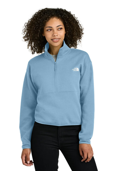 The North Face ®  Women's Double-Knit 1/2-Zip Fleece NF0A8C5H Steel Blue