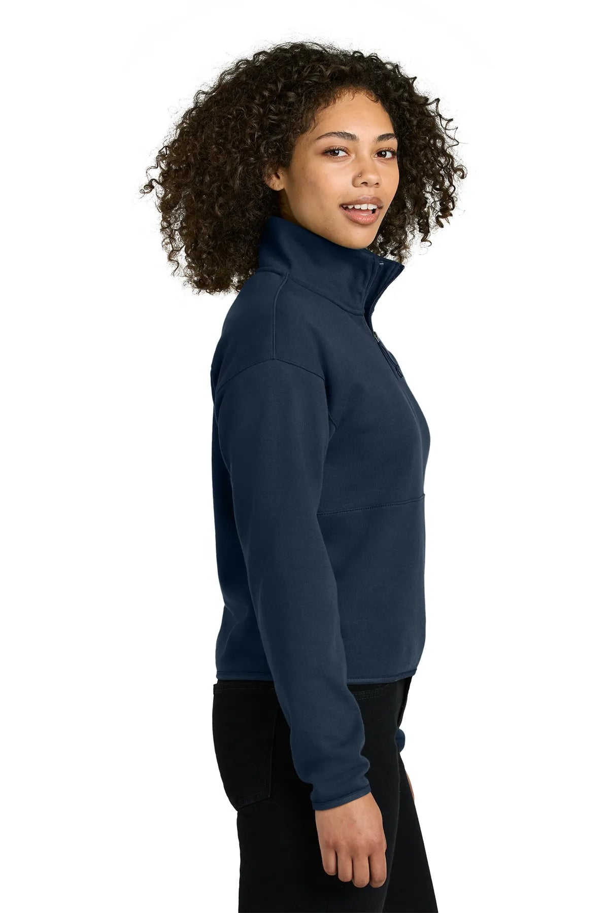 The North Face ®  Women's Double-Knit 1/2-Zip Fleece NF0A8C5H Summit Navy_2