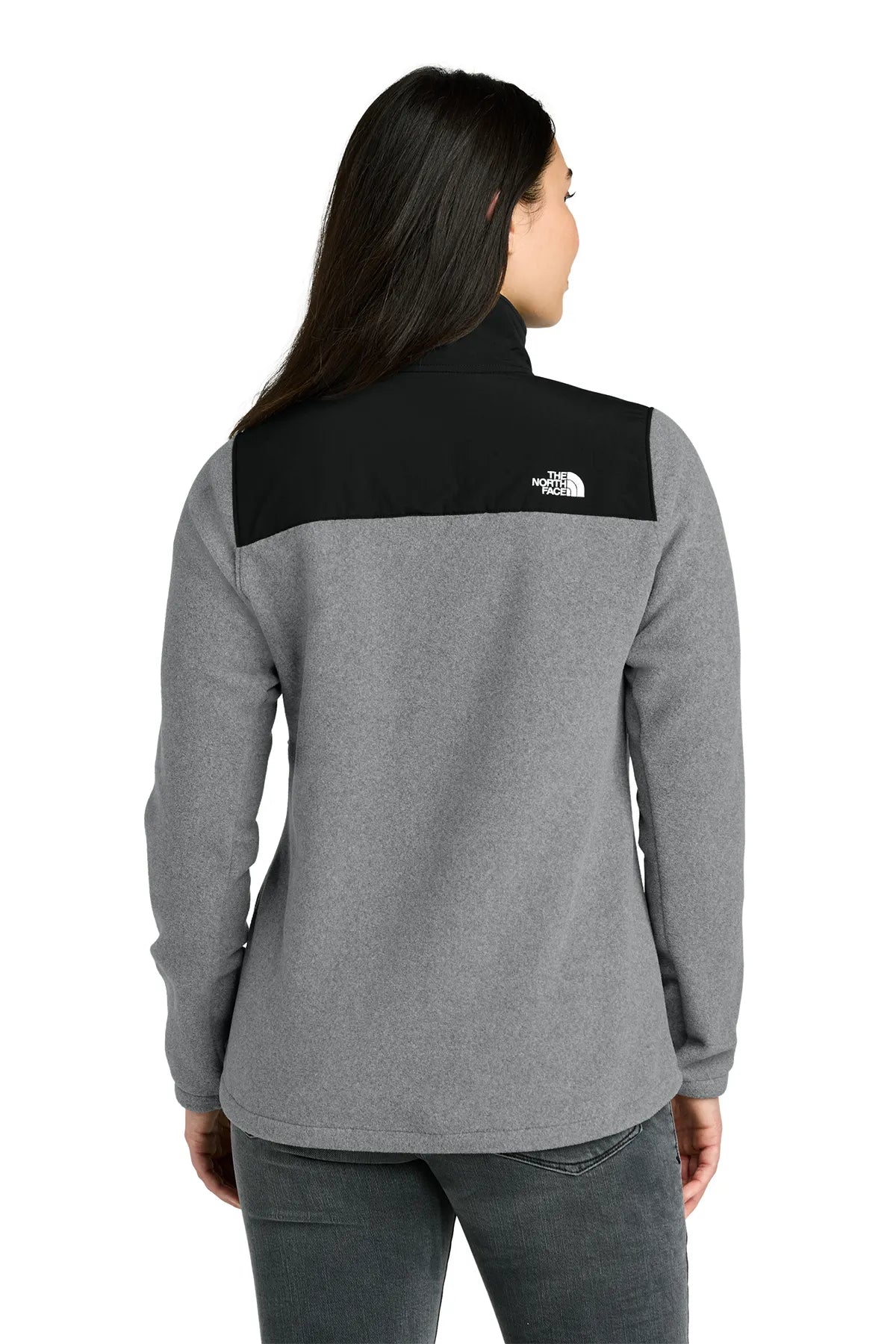 The North Face ®  Women's Highest Peak Full-Zip Fleece Jacket NF0A8BUR TNF Medium Grey Heather/ TNF Black_1