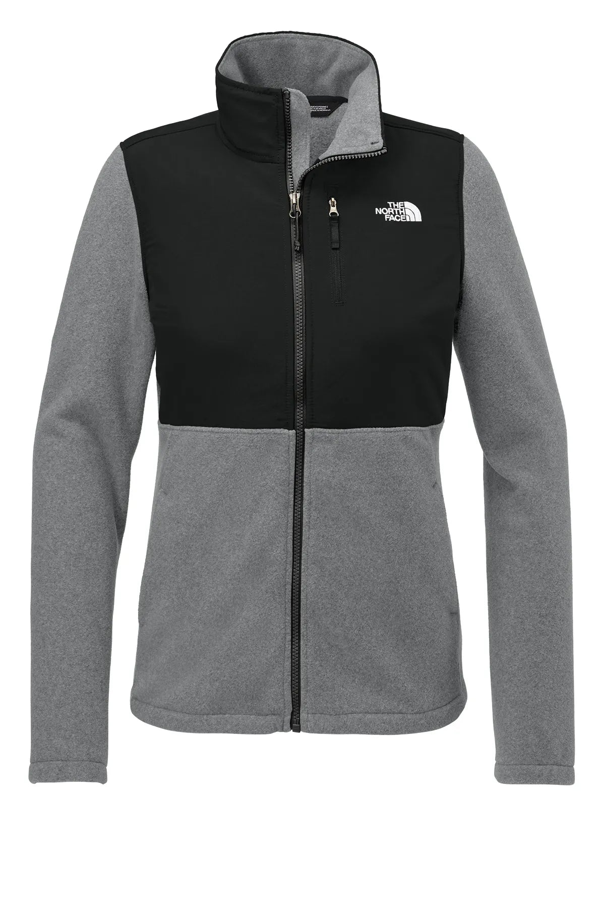 The North Face ®  Women's Highest Peak Full-Zip Fleece Jacket NF0A8BUR TNF Medium Grey Heather/ TNF Black_3