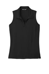 TravisMathewLadiesCotoPerformanceSleevelessPoloTM1WX001-black