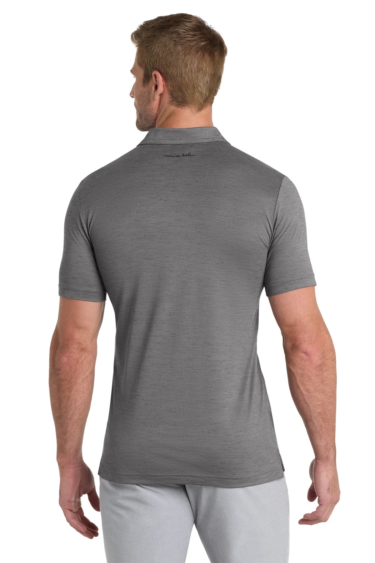 TravisMathew Auckland Slub Polo TM1MW451 Dark Gray_2