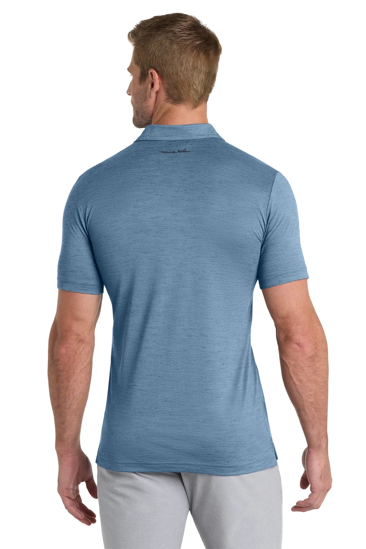 TravisMathew Auckland Slub Polo TM1MW451 Riviera Blue_2