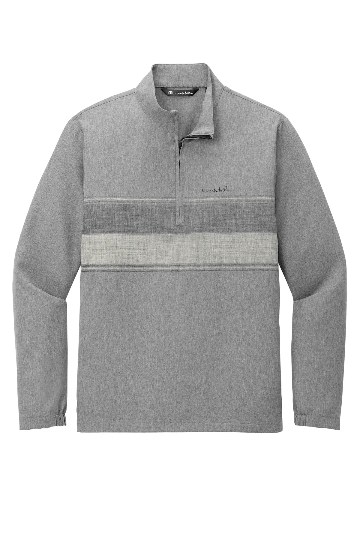 TravisMathew Balboa Chest Stripe 1/4-Zip TM1MZ340 Dark Grey_4