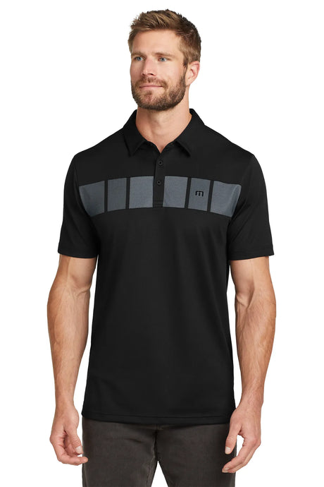 TravisMathew Cabana Chest Stripe Polo. TM1MU416 Black_1