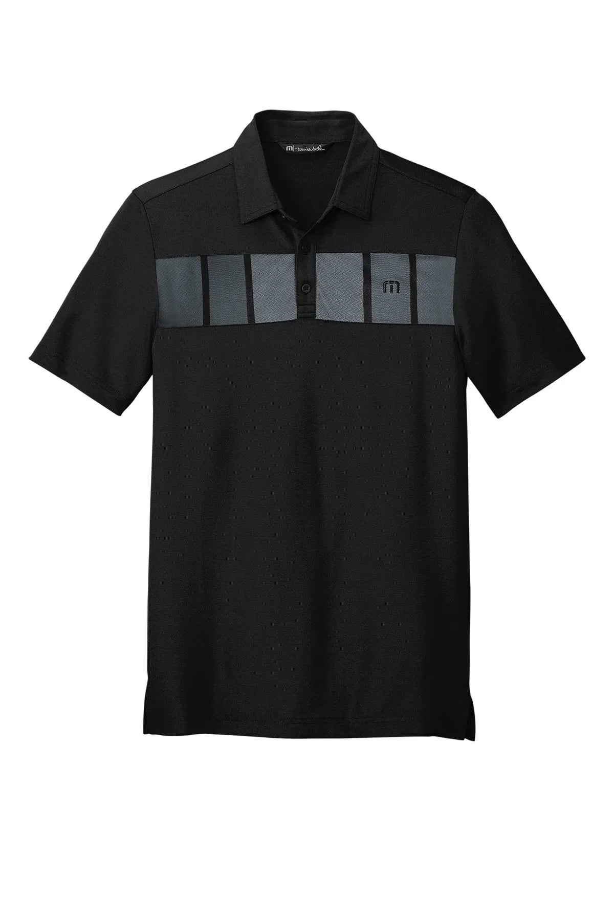 TravisMathew Cabana Chest Stripe Polo. TM1MU416 Black_4