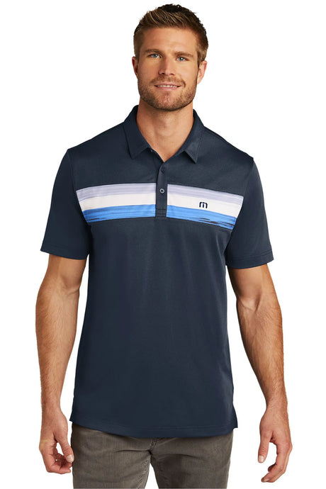 TravisMathew Cabana Chest Stripe Polo. TM1MU416 Blue Nights_1