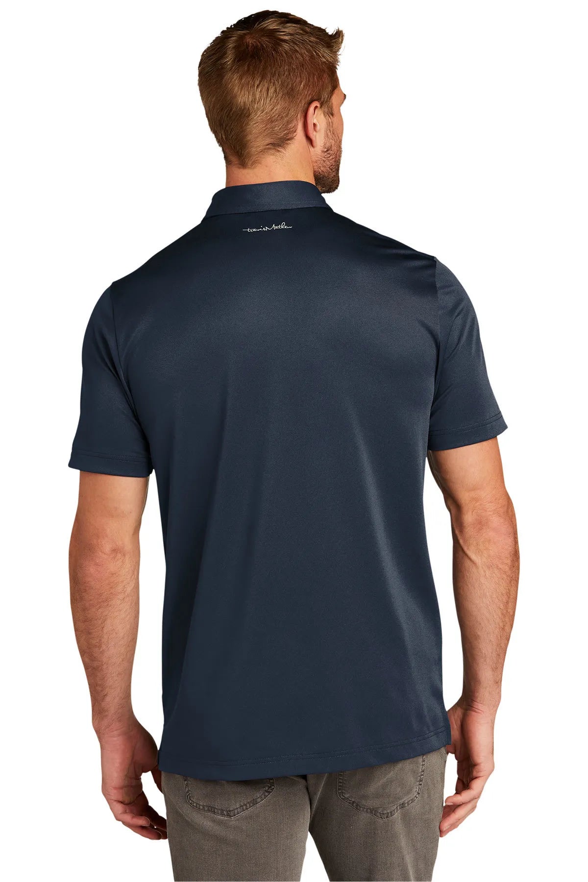 TravisMathew Cabana Chest Stripe Polo. TM1MU416 Blue Nights_2