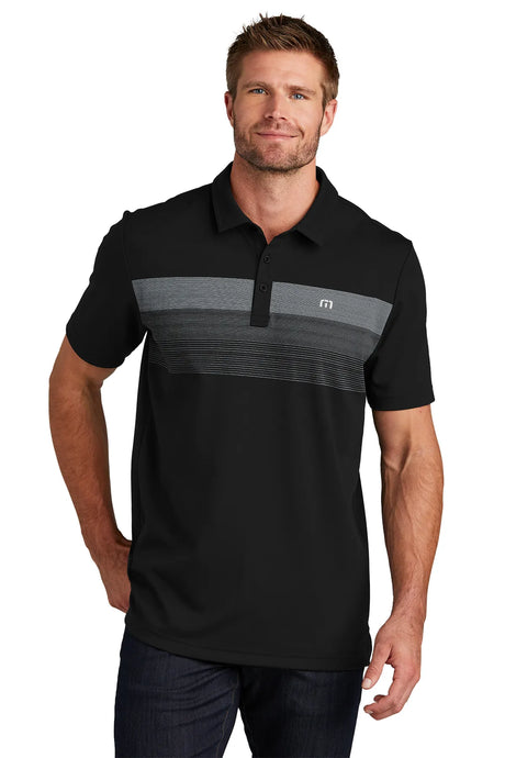TravisMathew Coastal Chest Stripe Polo TM1MY402 Black_1