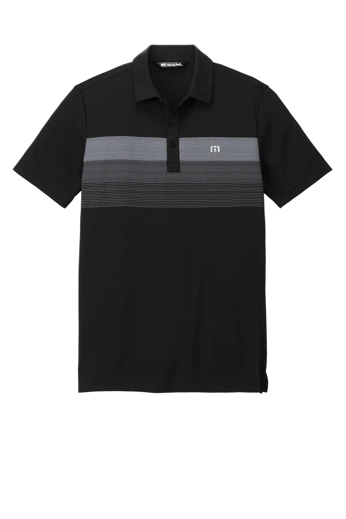 TravisMathew Coastal Chest Stripe Polo TM1MY402 Black_4
