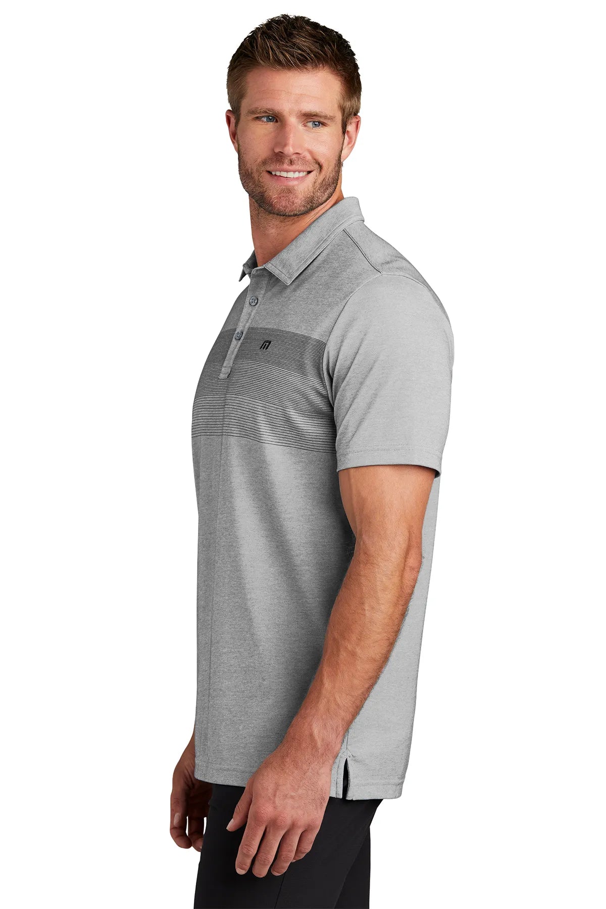 TravisMathew Coastal Chest Stripe Polo TM1MY402 Quiet Shade_3