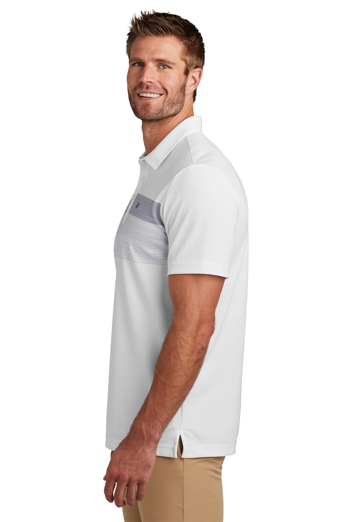 TravisMathew Coastal Chest Stripe Polo TM1MY402 White_3