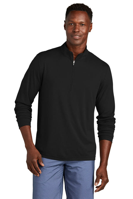 TravisMathew Coto Performance 1/4-Zip TM1MY397 Black_1