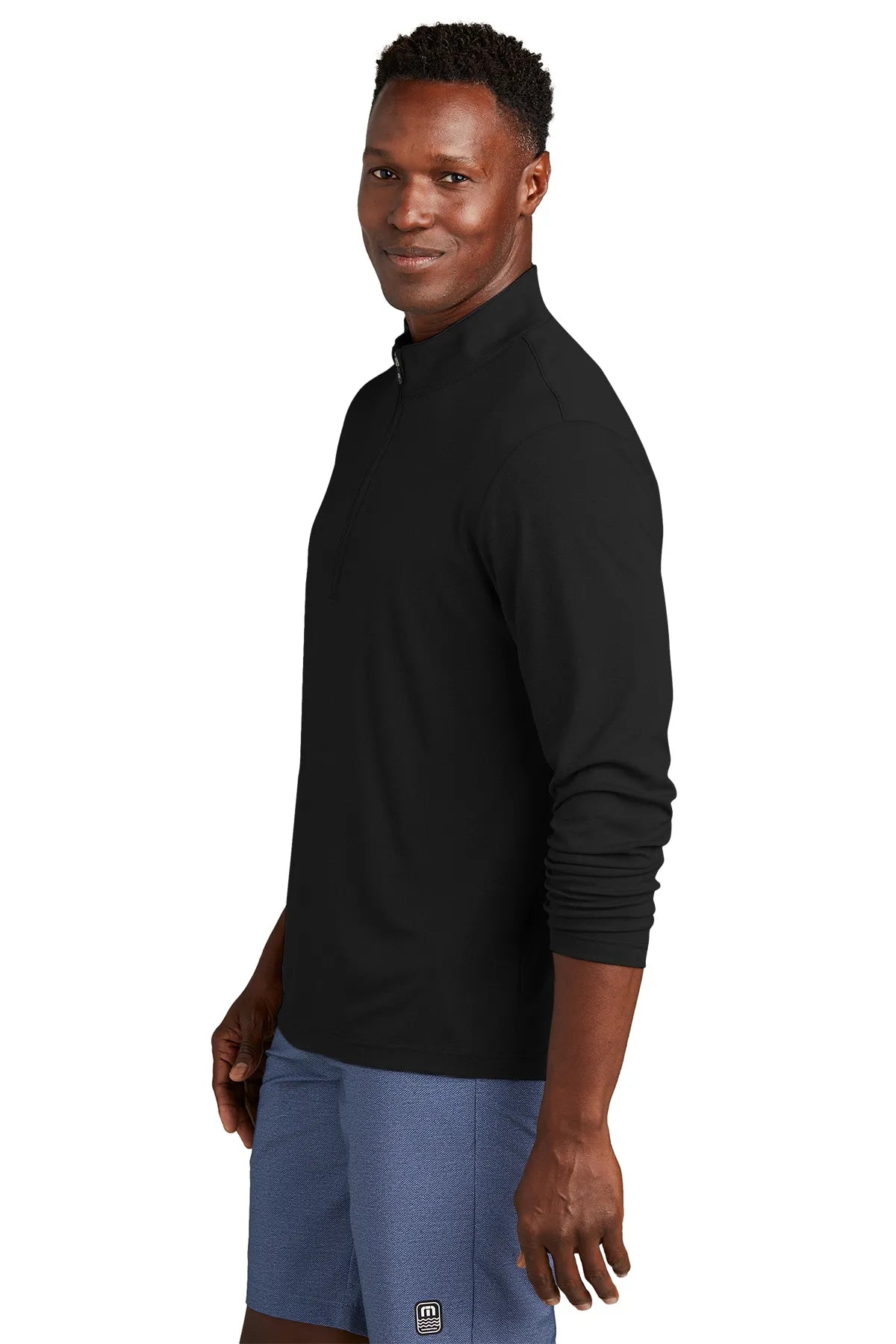 TravisMathew Coto Performance 1/4-Zip TM1MY397 Black_3