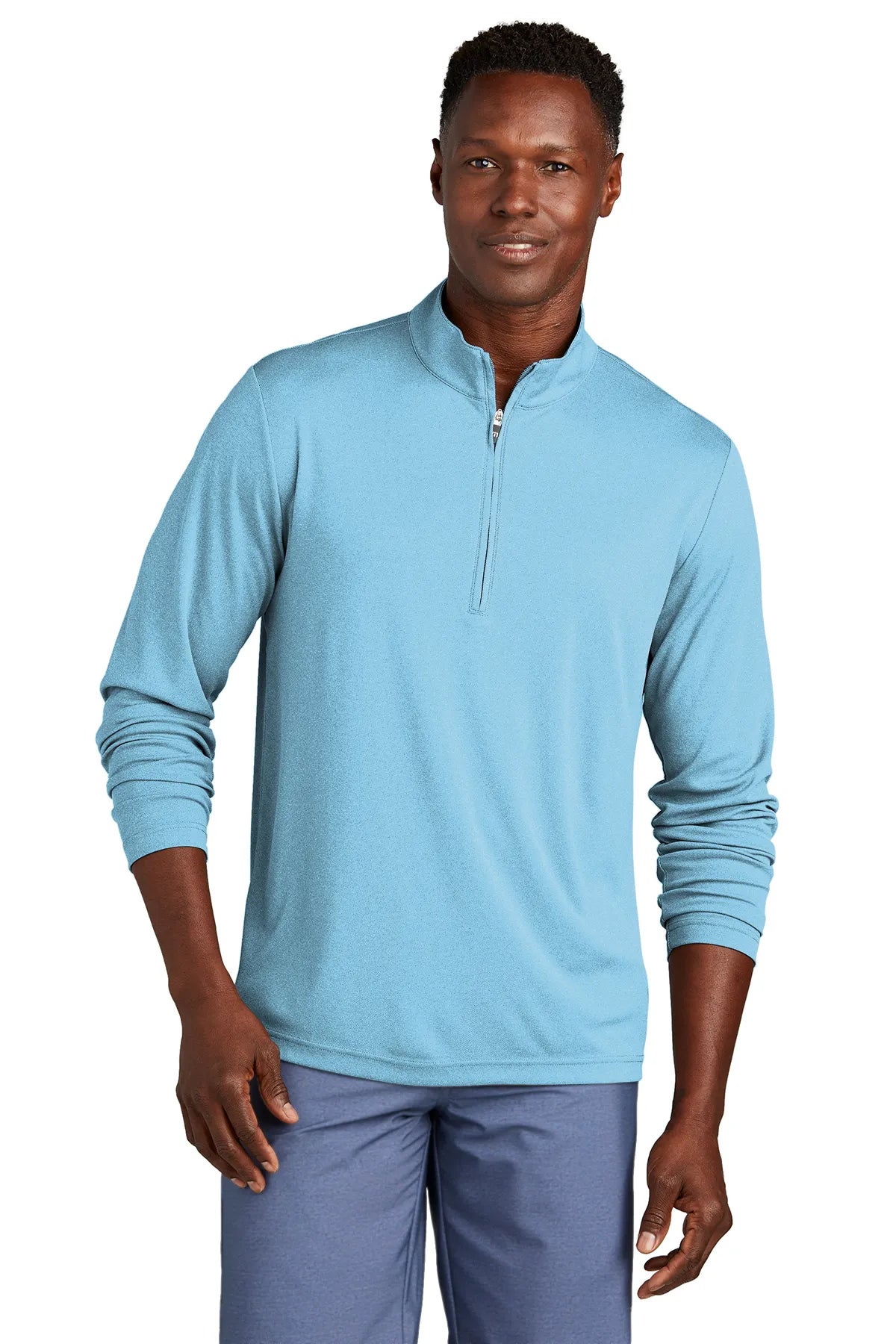 TravisMathew Coto Performance 1/4-Zip TM1MY397 Brilliant Blue_1