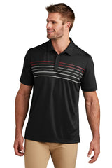 TravisMathew Coto Performance Chest Stripe Polo TM1MY400 Black_1