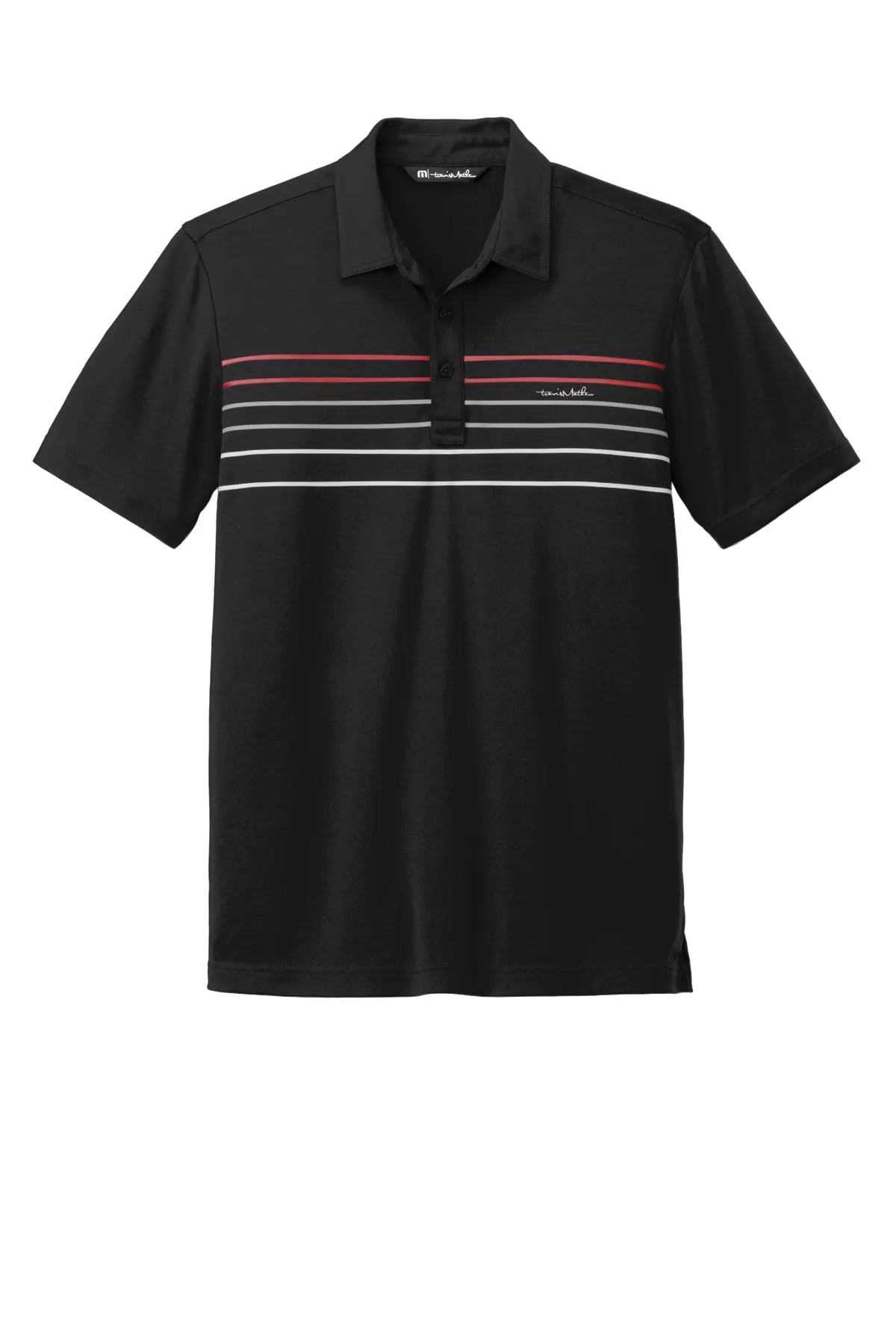 TravisMathew Coto Performance Chest Stripe Polo TM1MY400 Black_4