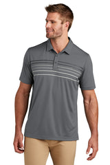 TravisMathew Coto Performance Chest Stripe Polo TM1MY400 Dark Grey_1