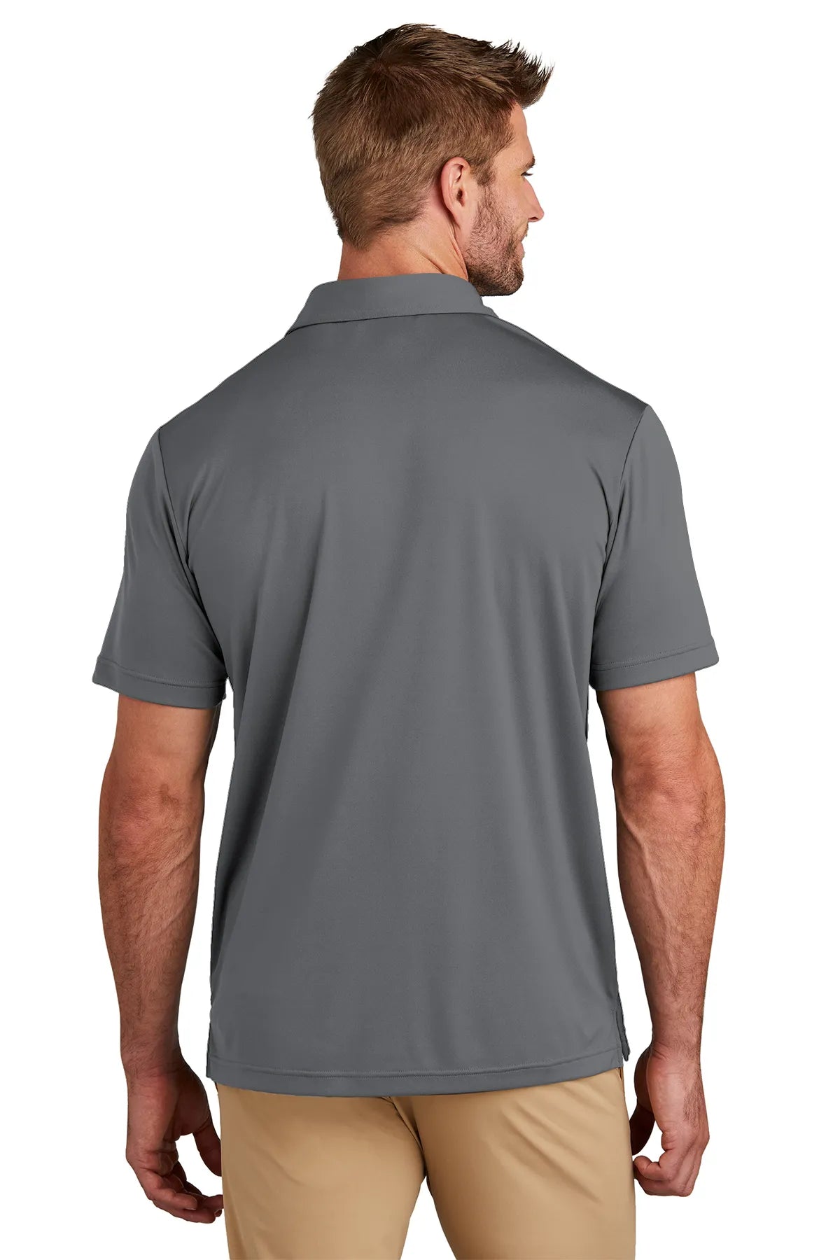 TravisMathew Coto Performance Chest Stripe Polo TM1MY400 Dark Grey_2
