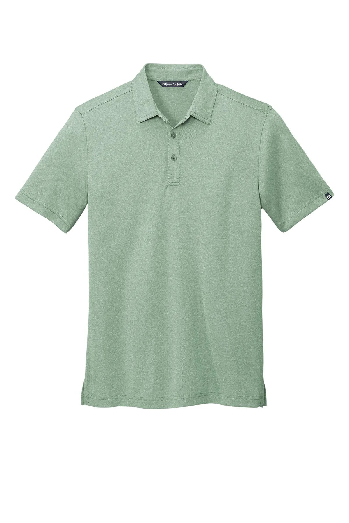 TravisMathew Coto Performance Polo. TM1MU410 Beryl Green Heather_4
