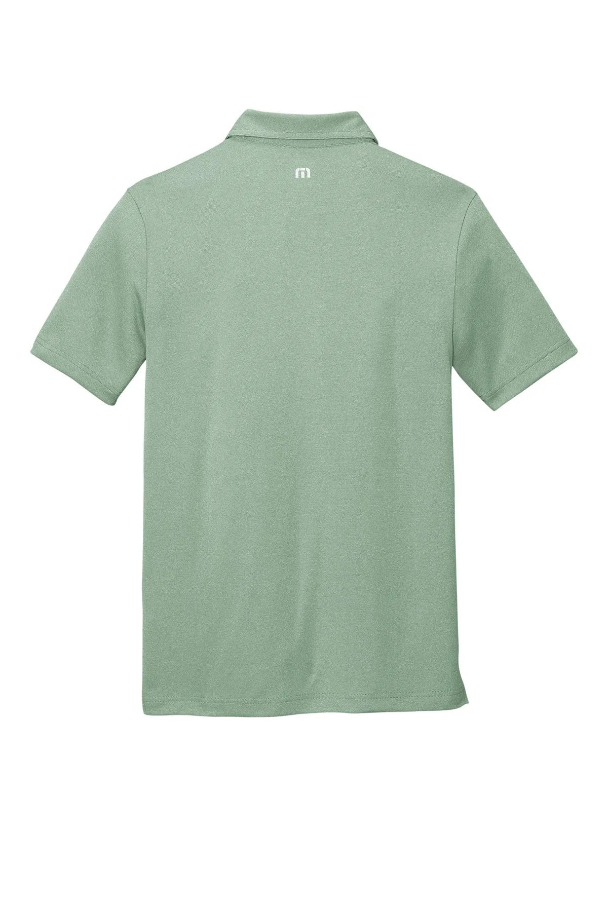 TravisMathew Coto Performance Polo. TM1MU410 Beryl Green Heather_5