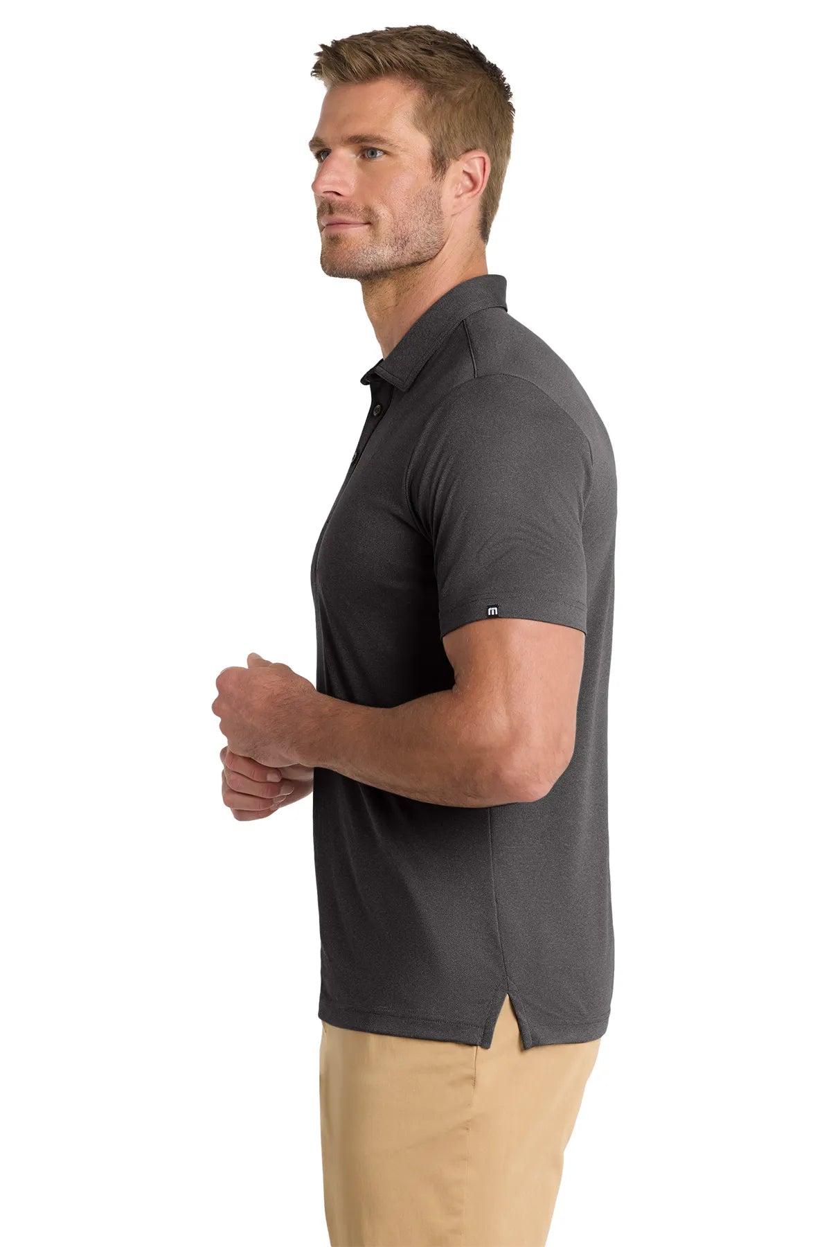 TravisMathew Coto Performance Polo. TM1MU410 Grey Black_3