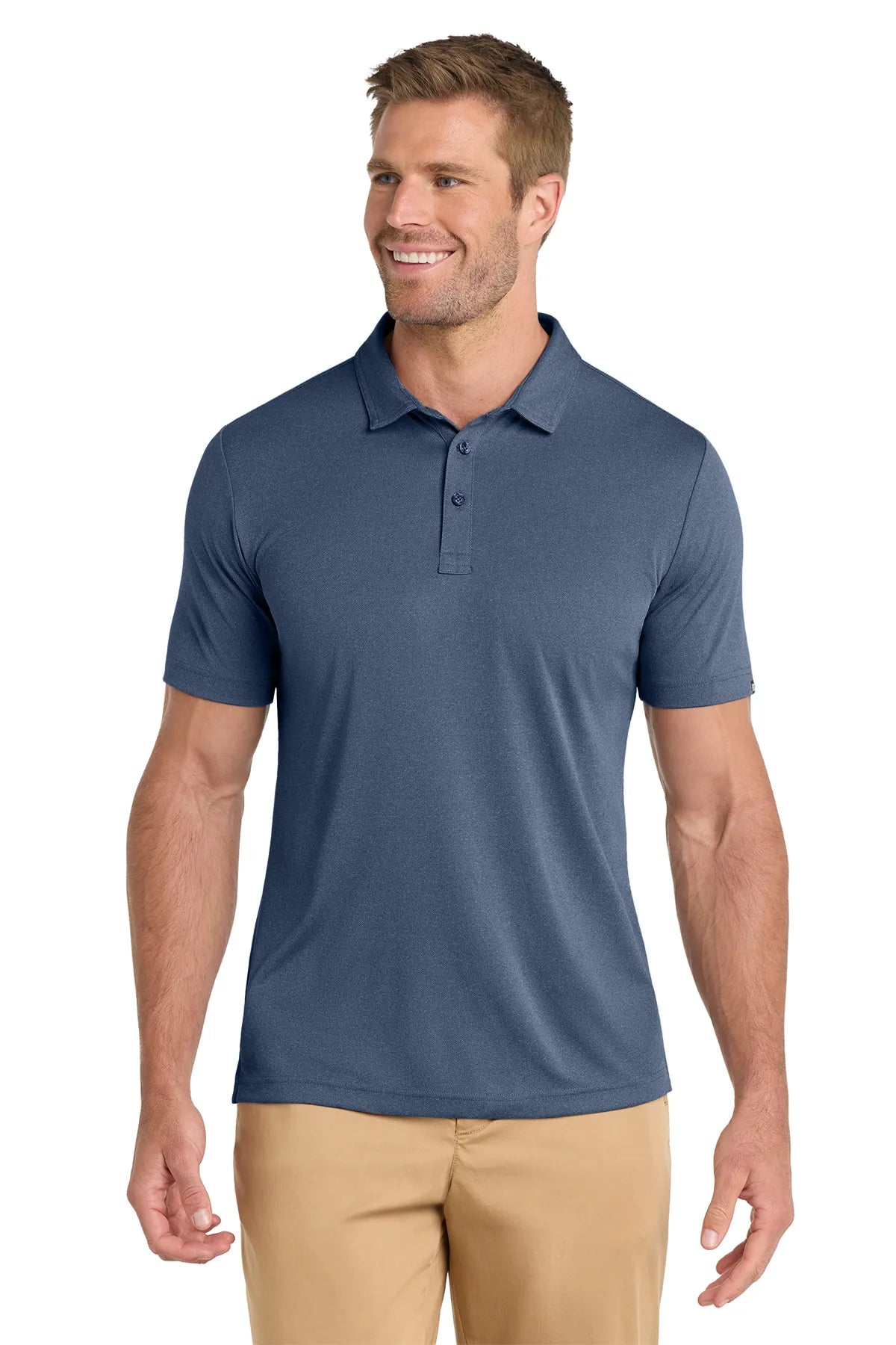 TravisMathew Coto Performance Polo. TM1MU410 Vintage Indigo_1