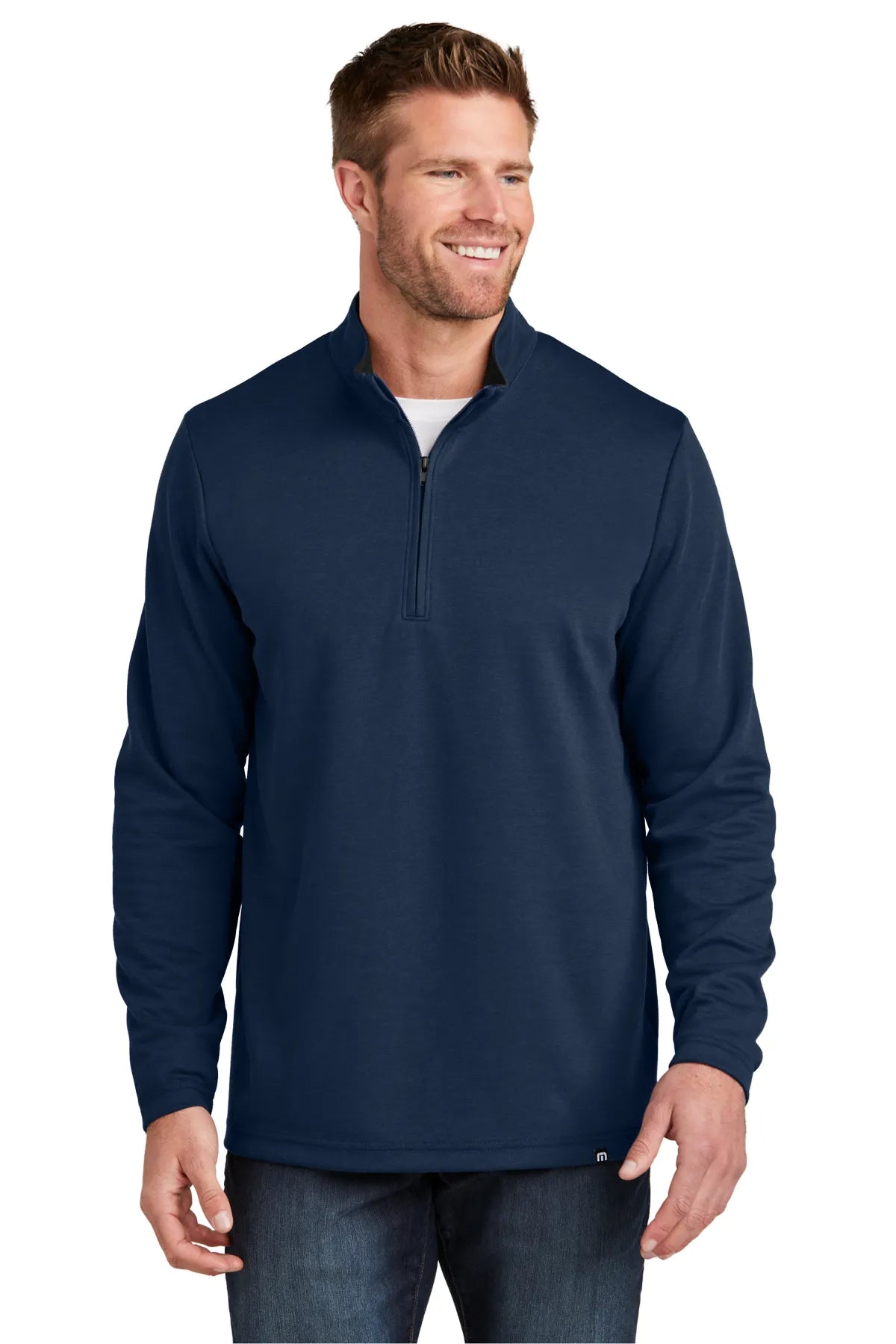 TravisMathew Coveside 1/4-Zip TM1MZ339 Blue Nights_1